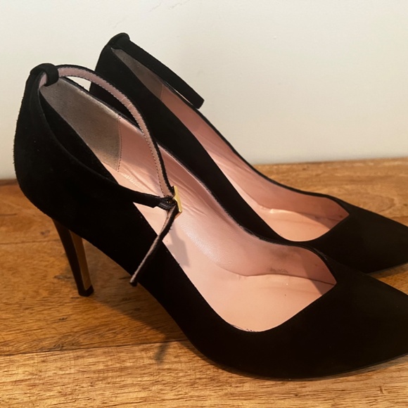 Kate Spade black suede heels - Picture 2 of 5